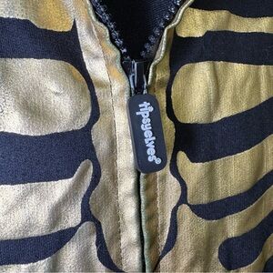 Tipsy Elves Gold and Black Skeleton Jacket